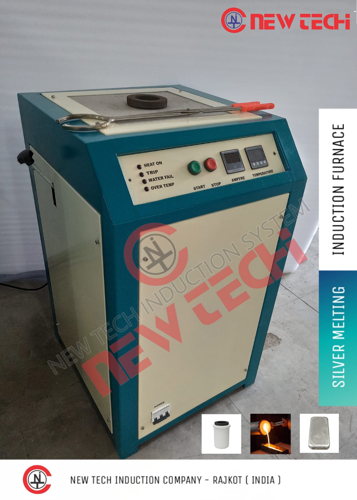 Induction Based Silver Melting Furnace 500 Gm In Single Phase Manufacturers In Raipur